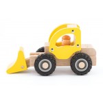 Masinuta din lemn Excavator Buldozer cu cupa